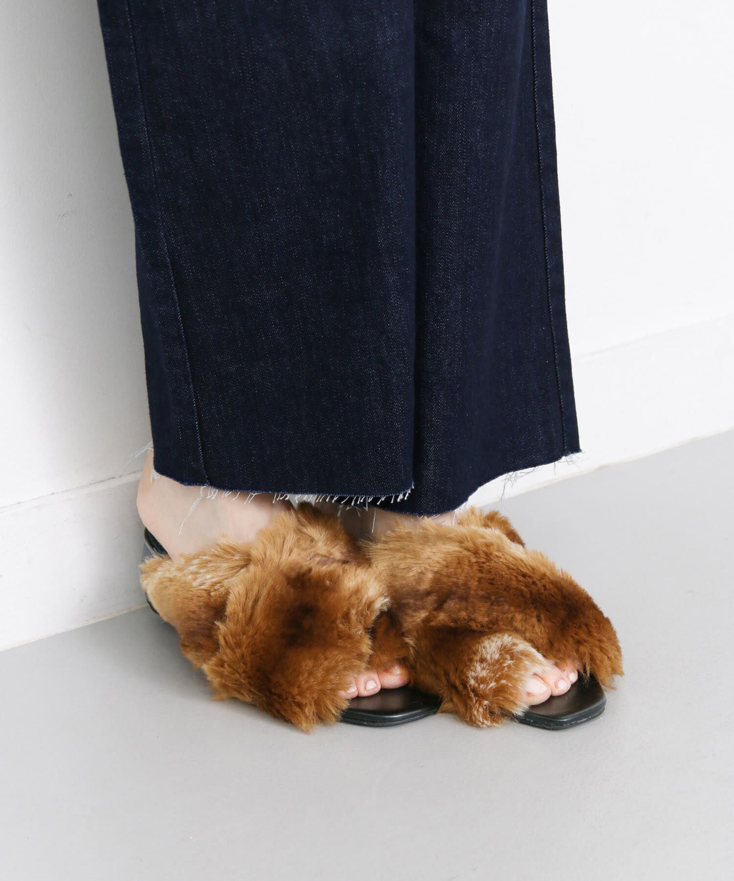  「クロスファーサンダル&there4;」|サンダル|ブラック系その他