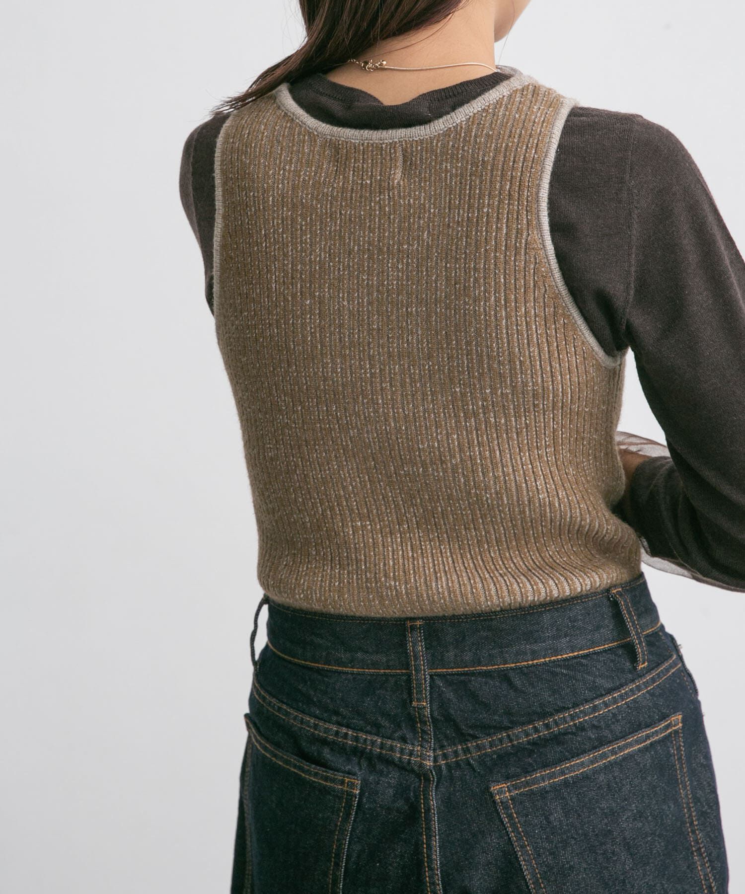  「アメスリニットタンクトップ」|タンクトップ|