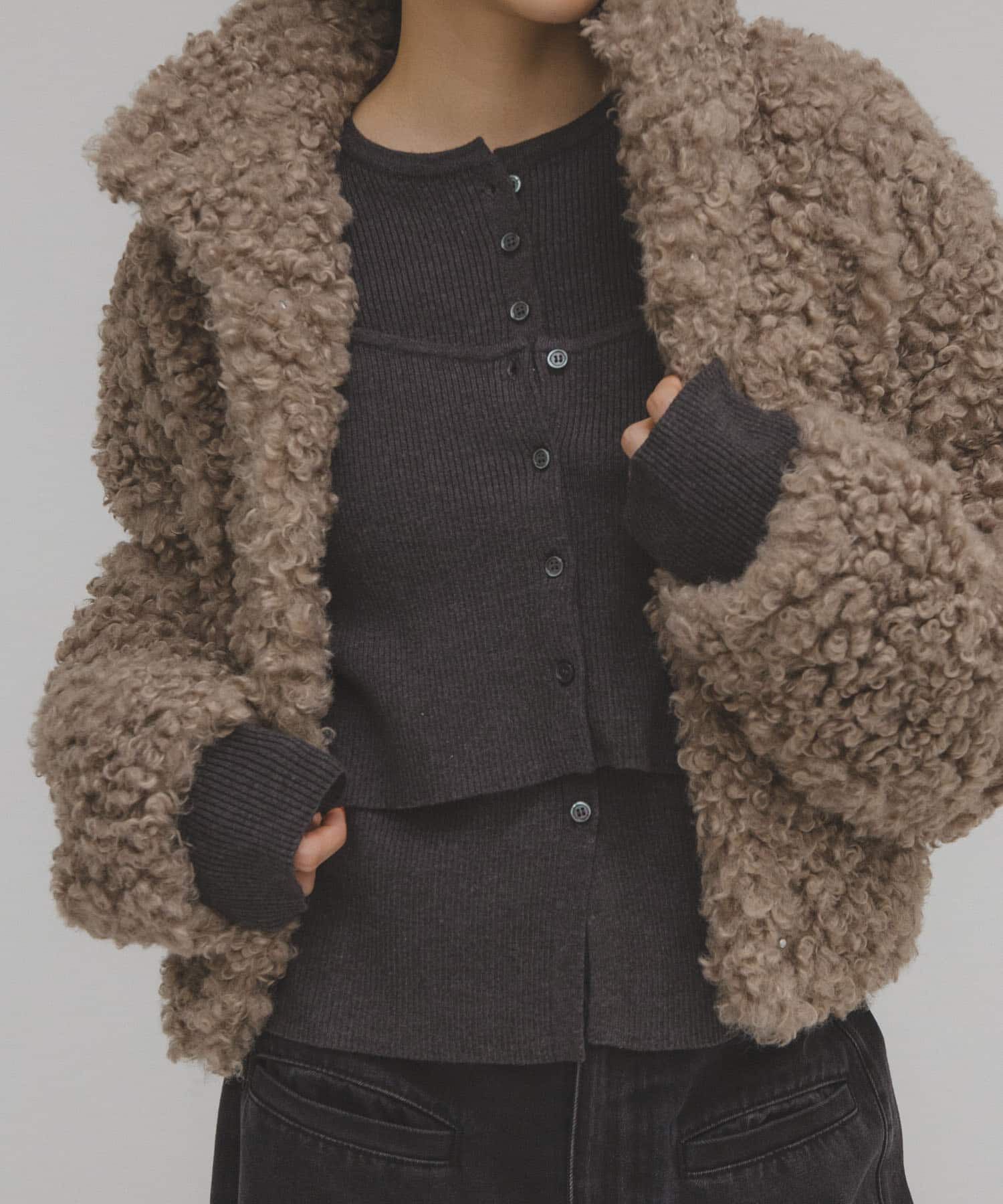  「ビスチェSETニット」|ニット・セーター|チャコールグレー