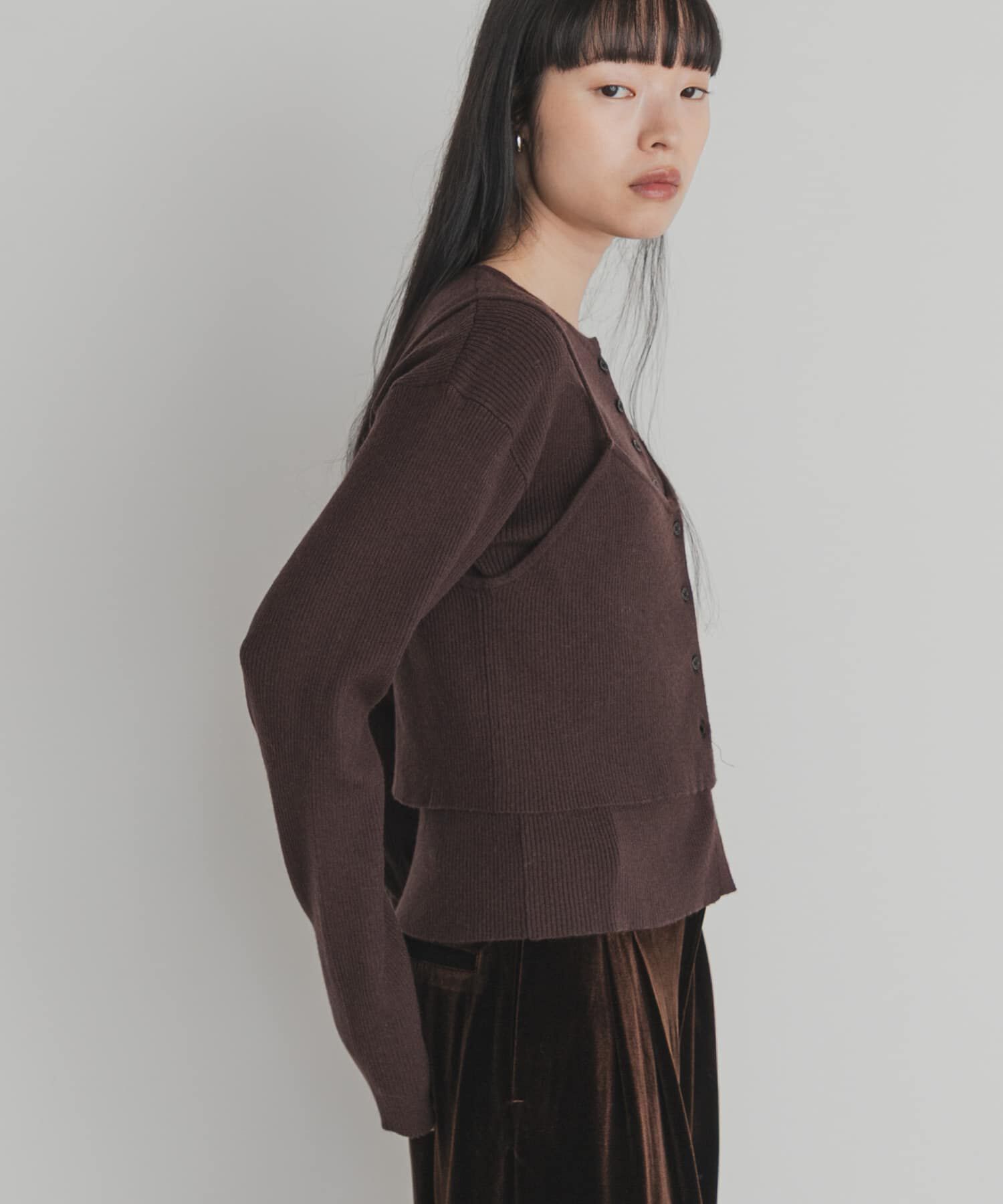  「ビスチェSETニット」|ニット・セーター|ダークブラウン