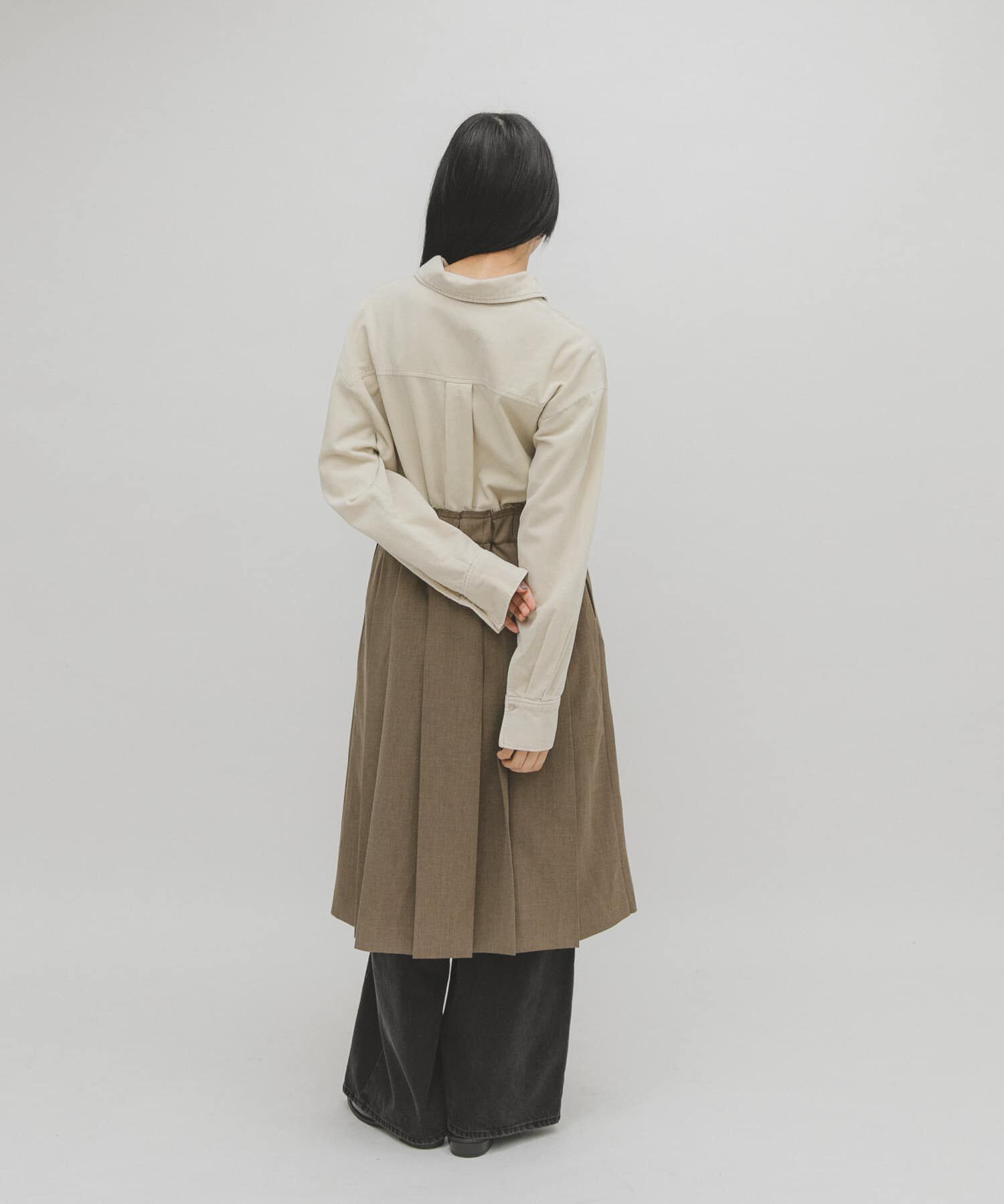  「プリーツミディスカート」|スカート|