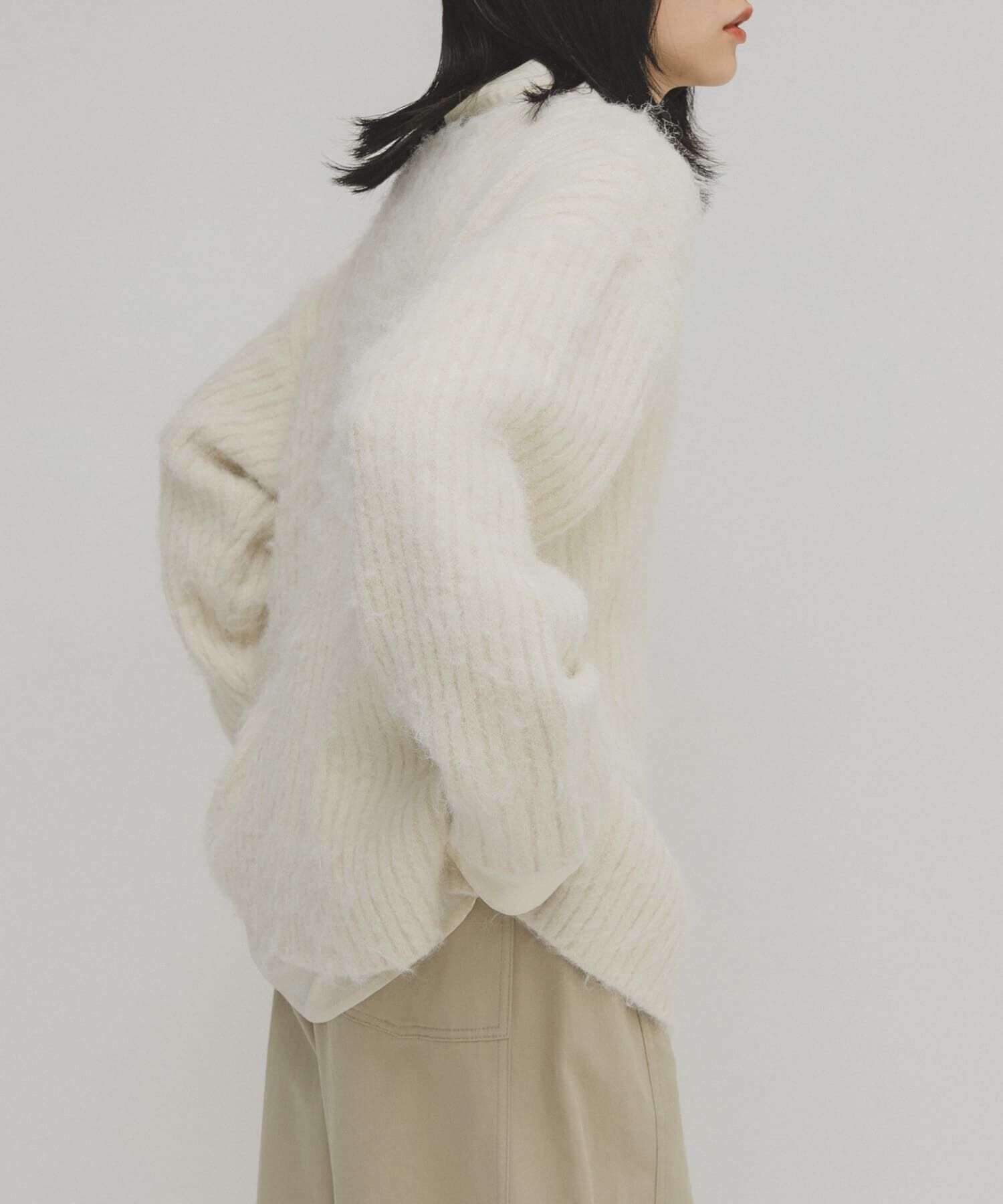  「シャギールーズリブニット」|ニット・セーター|