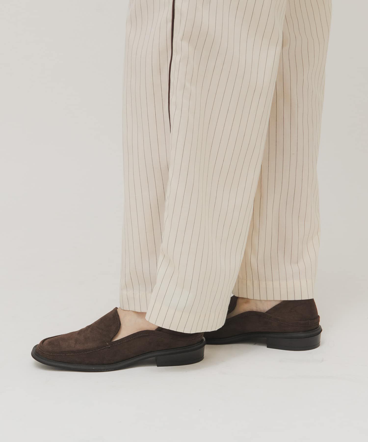  「スクエアトゥスライドローファー」|ローファー|