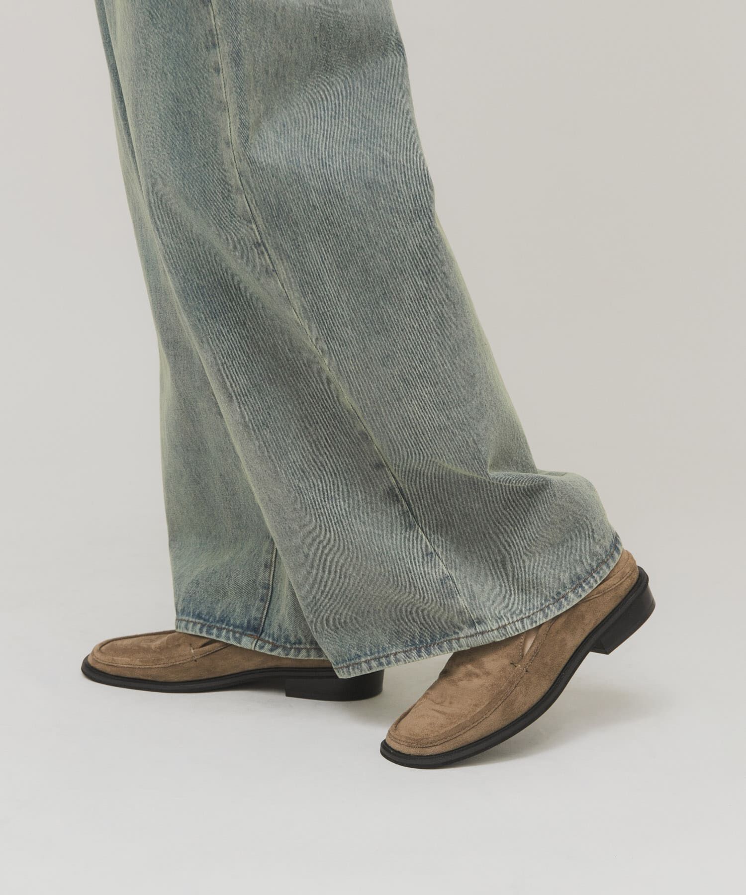  「スクエアトゥスライドローファー」|ローファー|