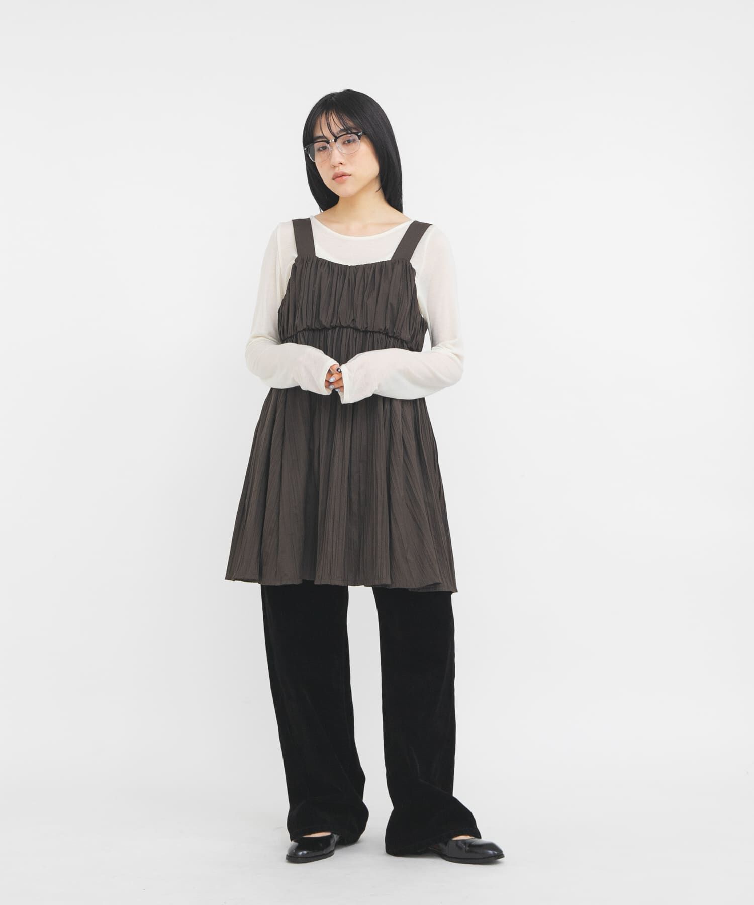  「タックドレープロンTEE」|Tシャツ・カットソー|