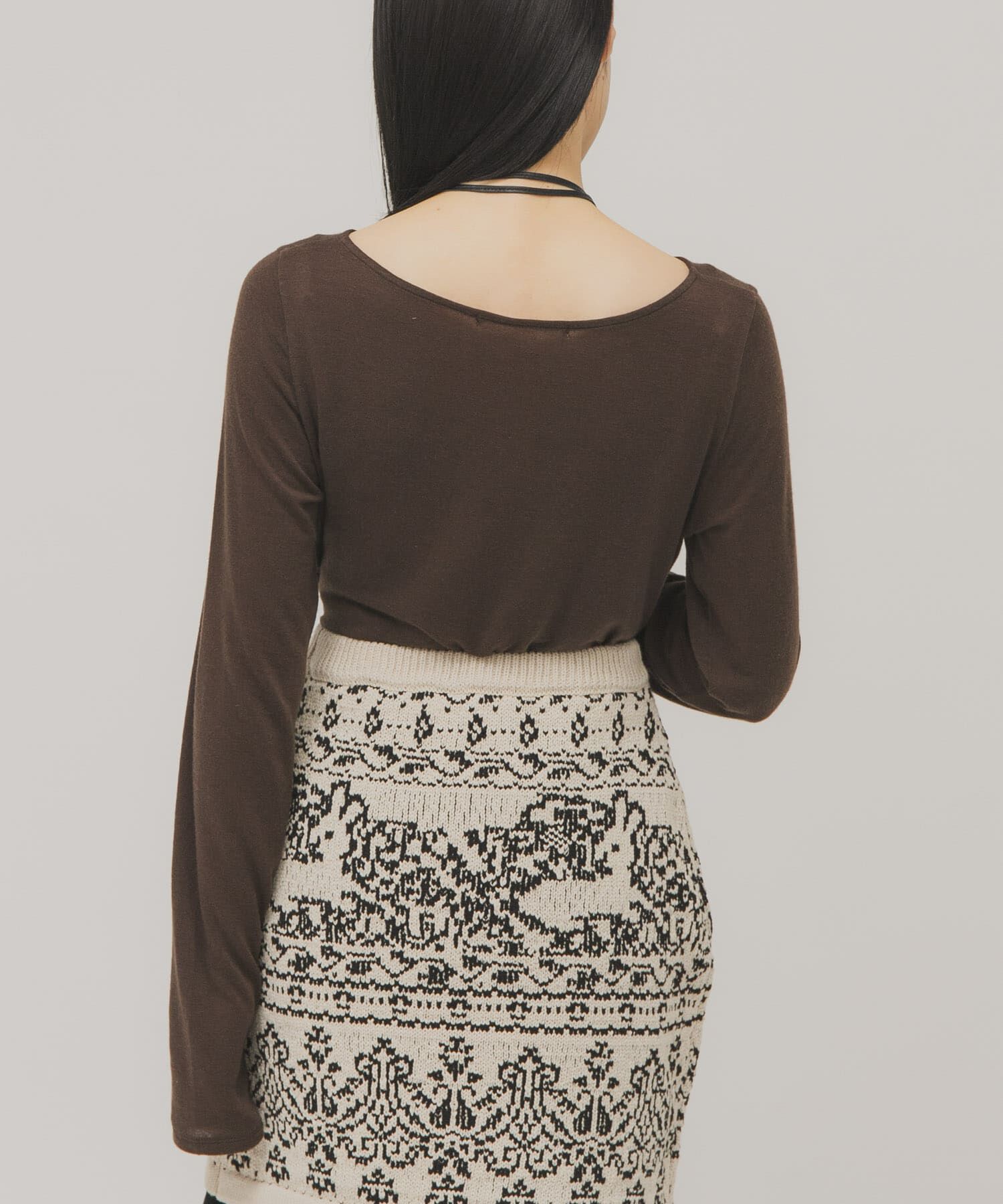  「タックドレープロンTEE」|Tシャツ・カットソー|