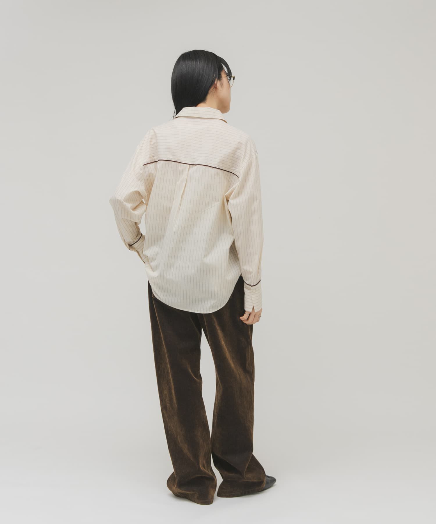  「ストライプBIGシャツ」|シャツ・ブラウス|