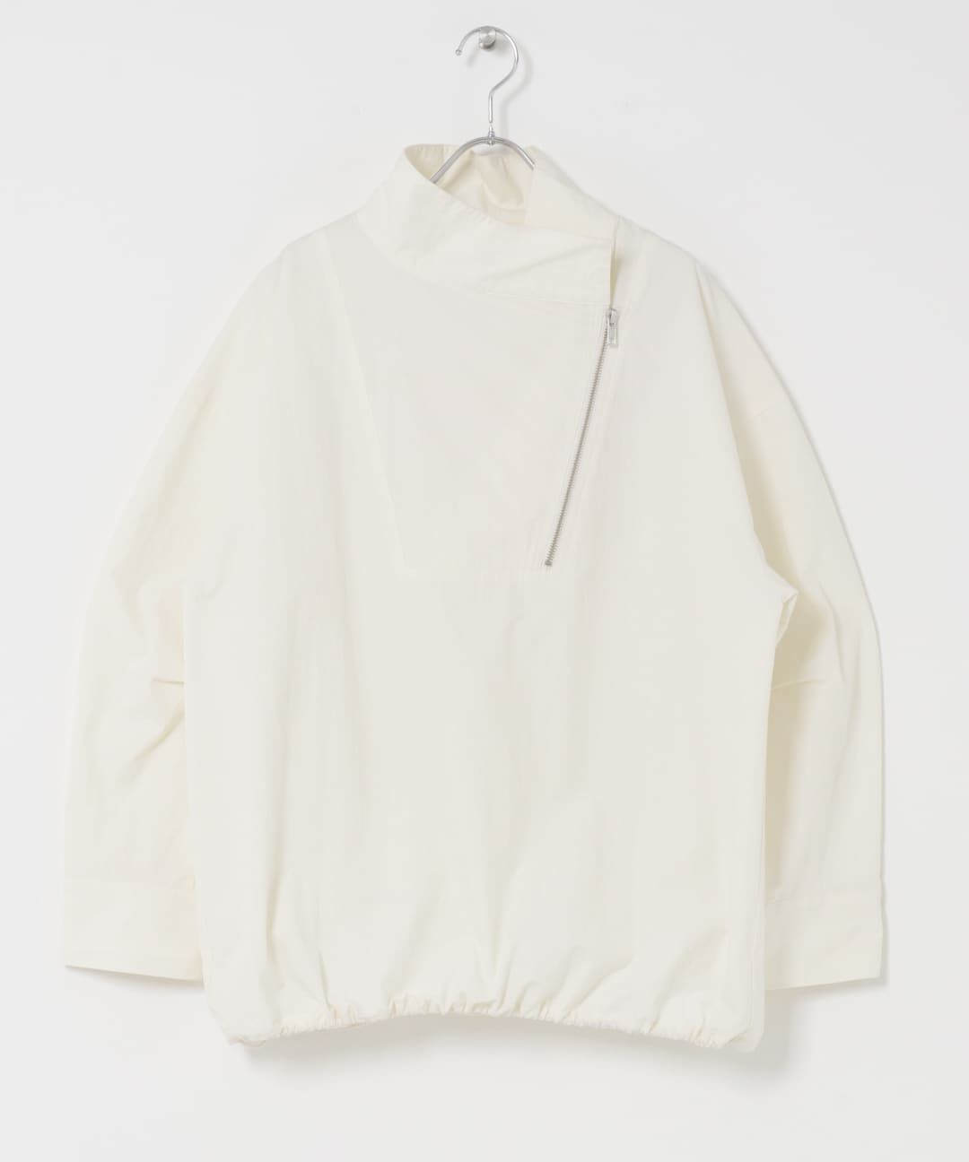  「スラントZIPアノラック」|ノーカラーコート|