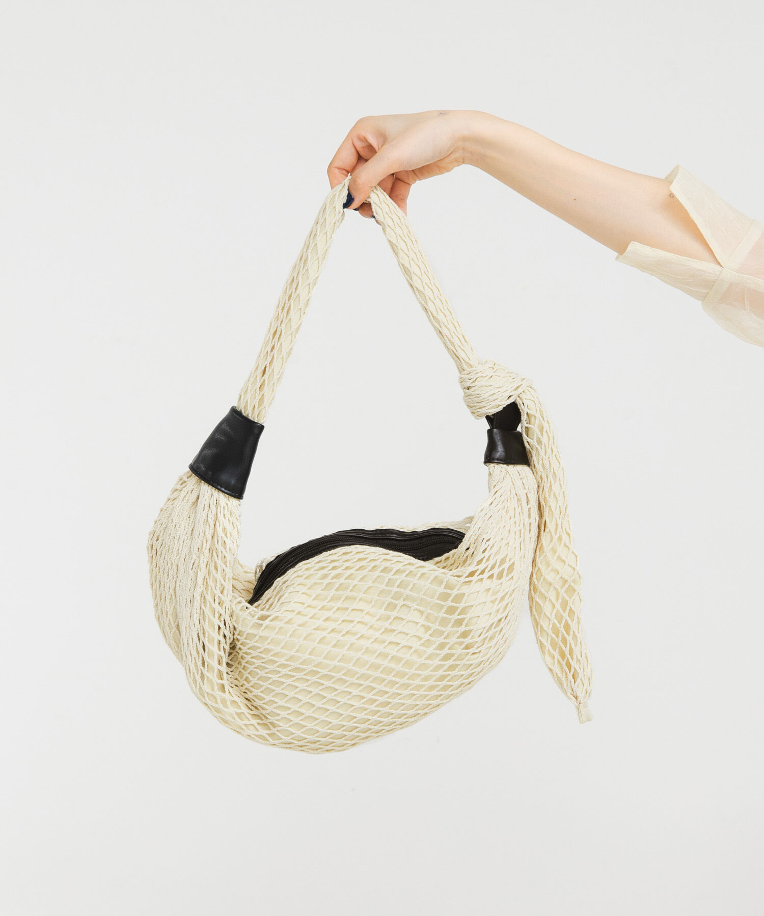  「メッシュショルダーBAG」|ショルダー・メッセンジャー|アイボリー