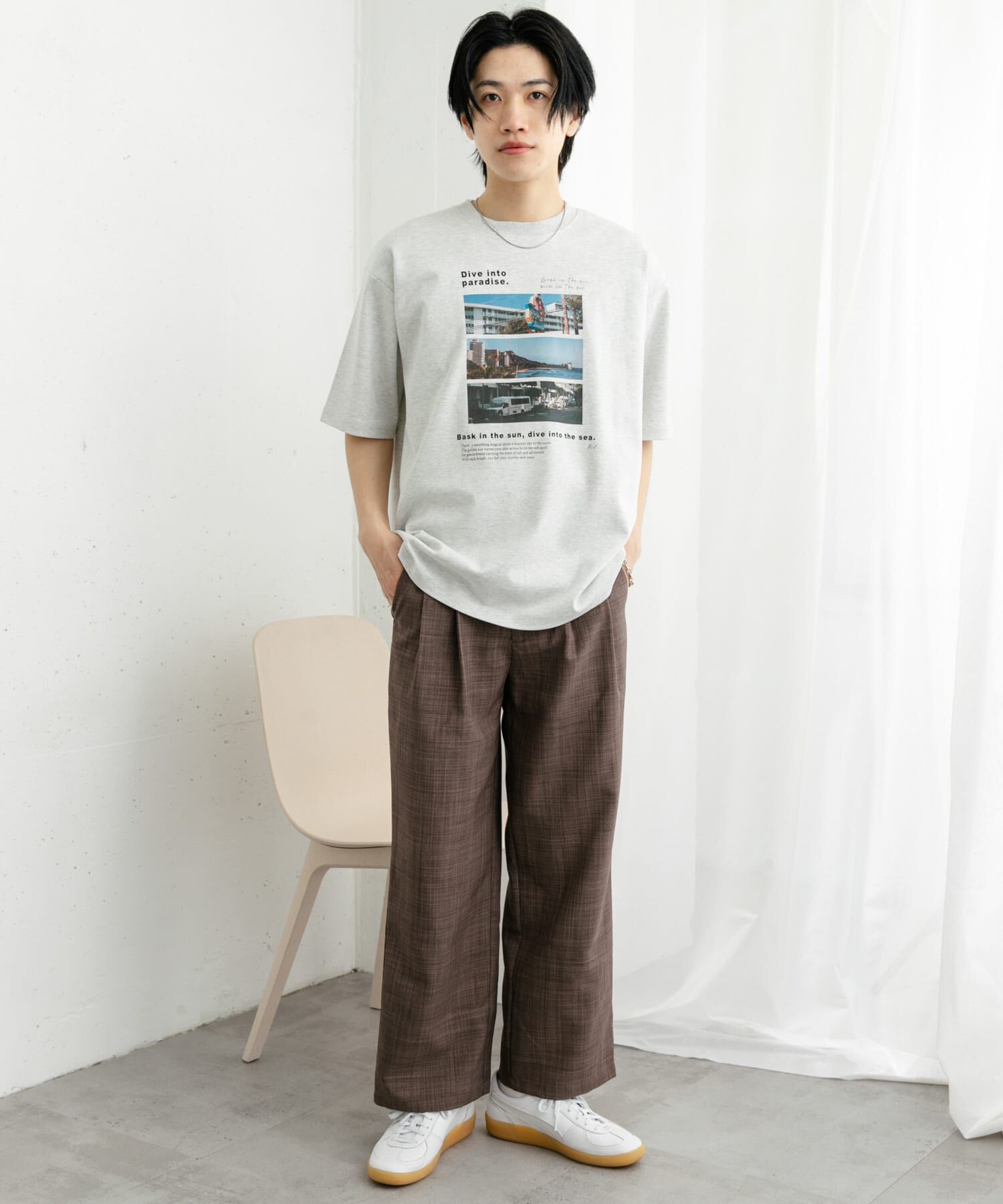SENSE OF PLACE by URBAN RESEARCH「Cityscape photo Short-Sleeve T-shirts」|Tシャツ・カットソー|