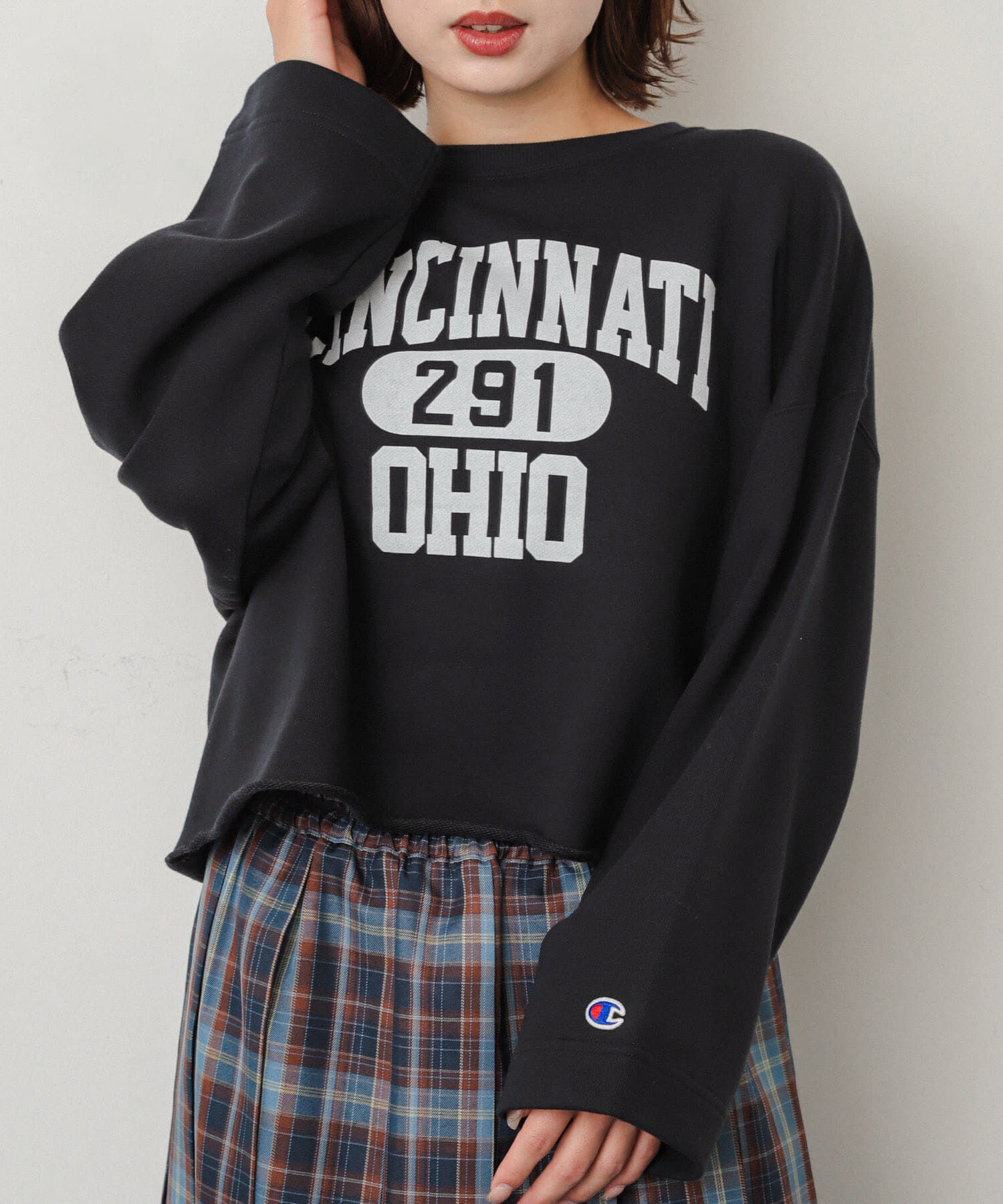 SENSE OF PLACE by URBAN RESEARCH「『別注』Champion&times;SENSE OF PLACE　カットオフスウェット」|スウェット・ジャージ|