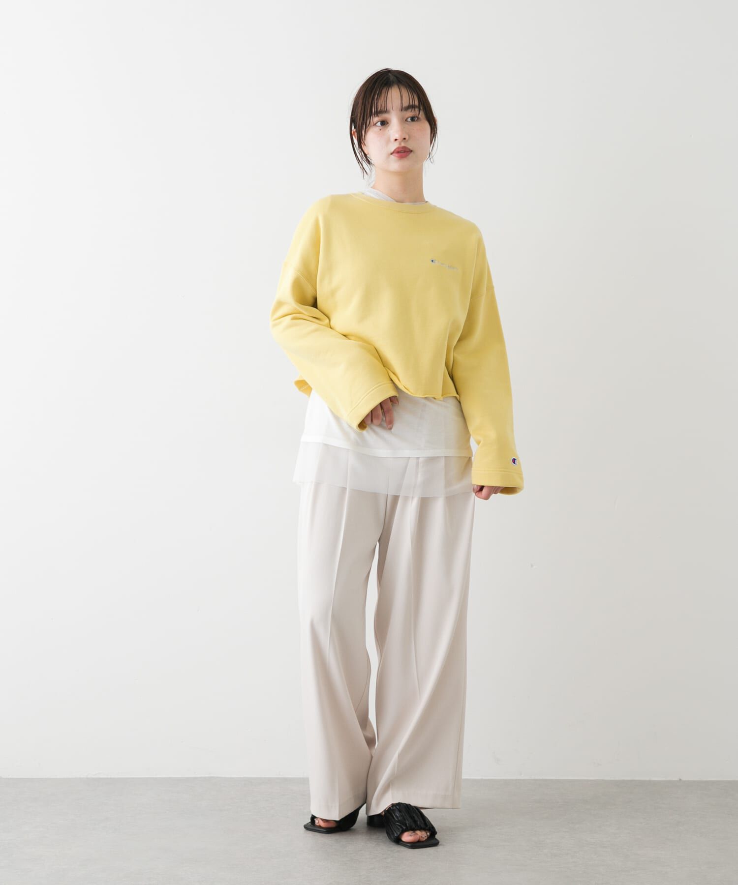 SENSE OF PLACE by URBAN RESEARCH「『別注』Champion&times;SENSE OF PLACE　カットオフスウェット」|スウェット・ジャージ|