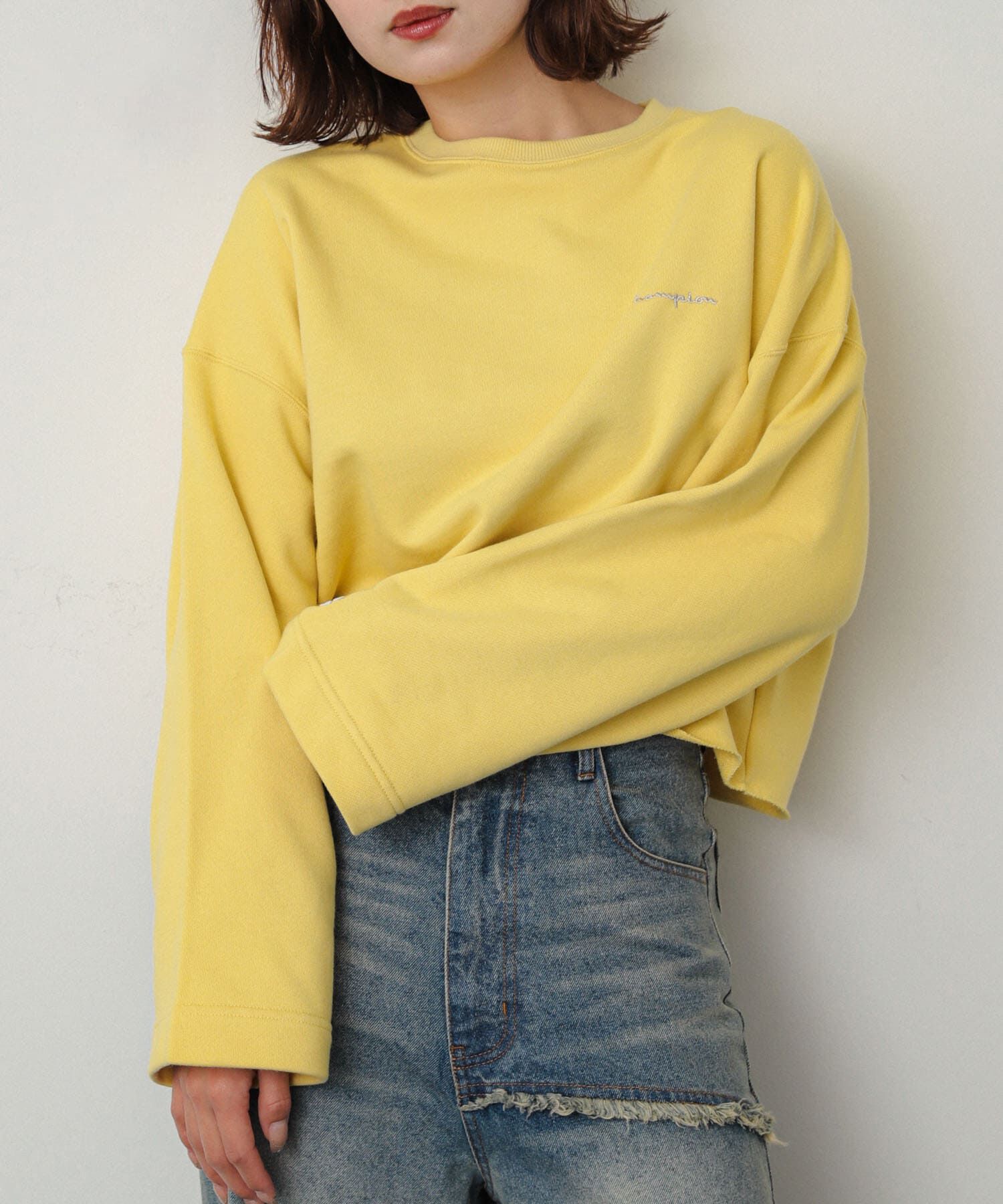 SENSE OF PLACE by URBAN RESEARCH「『別注』Champion&times;SENSE OF PLACE　カットオフスウェット」|スウェット・ジャージ|