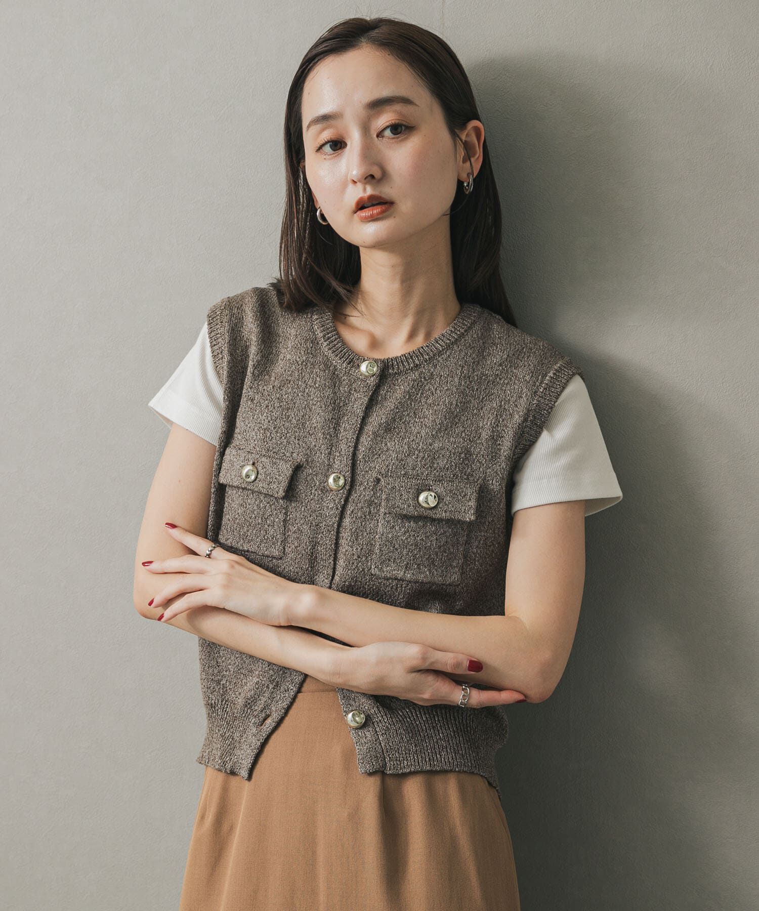 SENSE OF PLACE by URBAN RESEARCH「メタルボタンポケットベスト」|ベスト・ジレ|