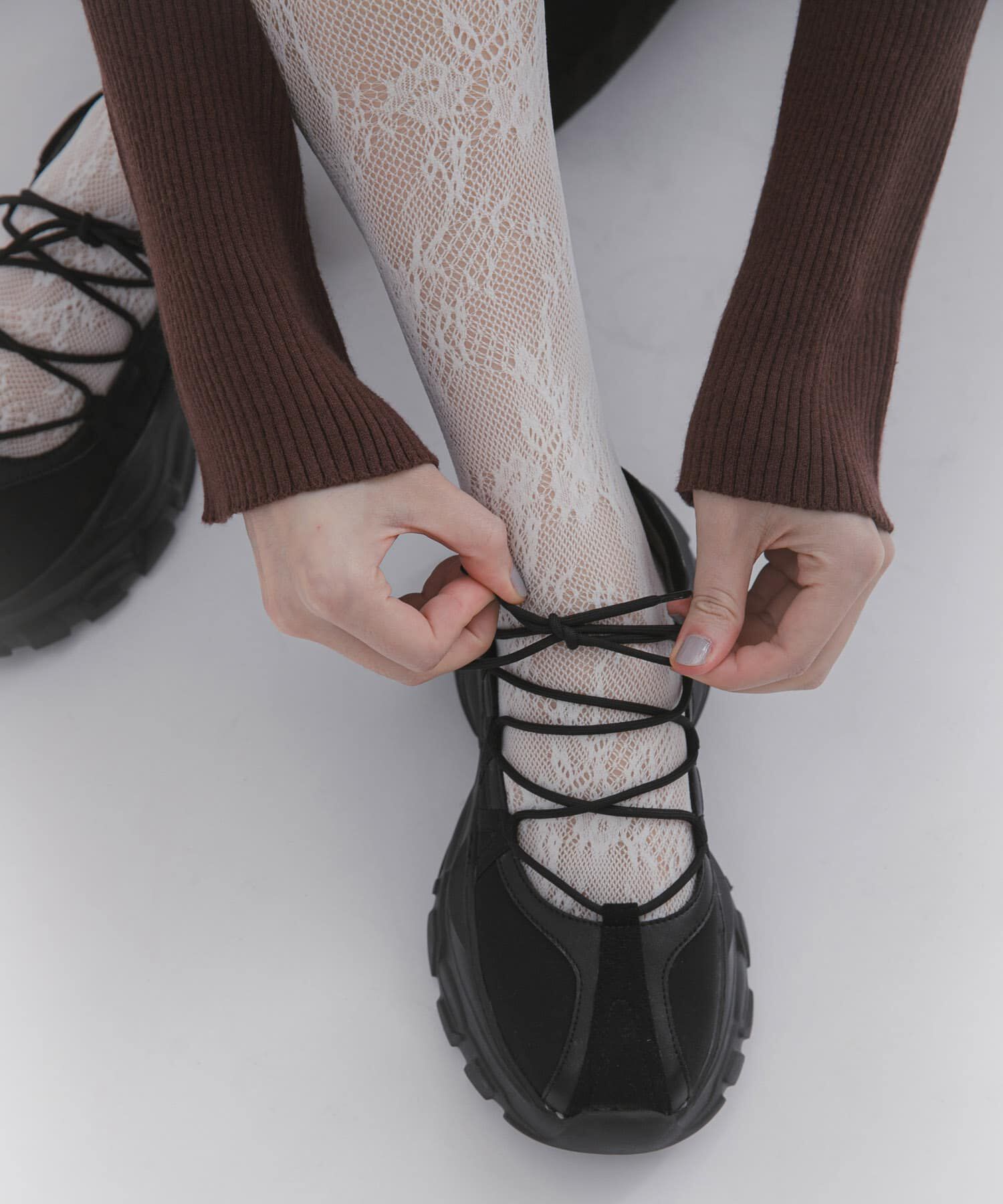 SENSE OF PLACE by URBAN RESEARCH「レースアップバレエスニーカー」|スニーカー|