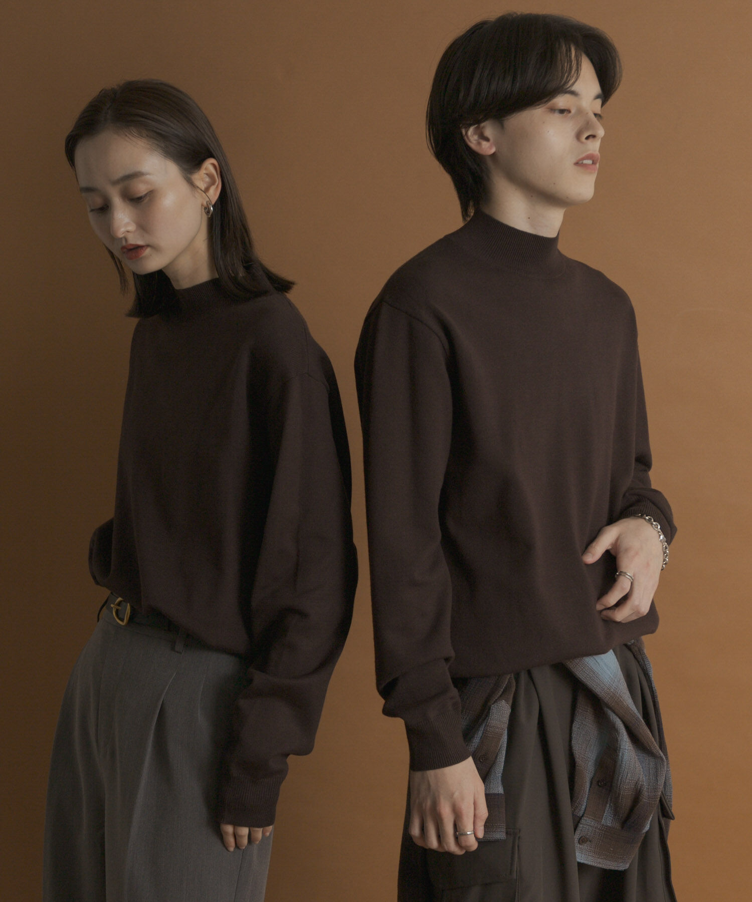 SENSE OF PLACE by URBAN RESEARCH「『一部WEB限定カラー』『洗濯可/毛玉防止』ストレッチモックネックニット」|ニット・セーター|