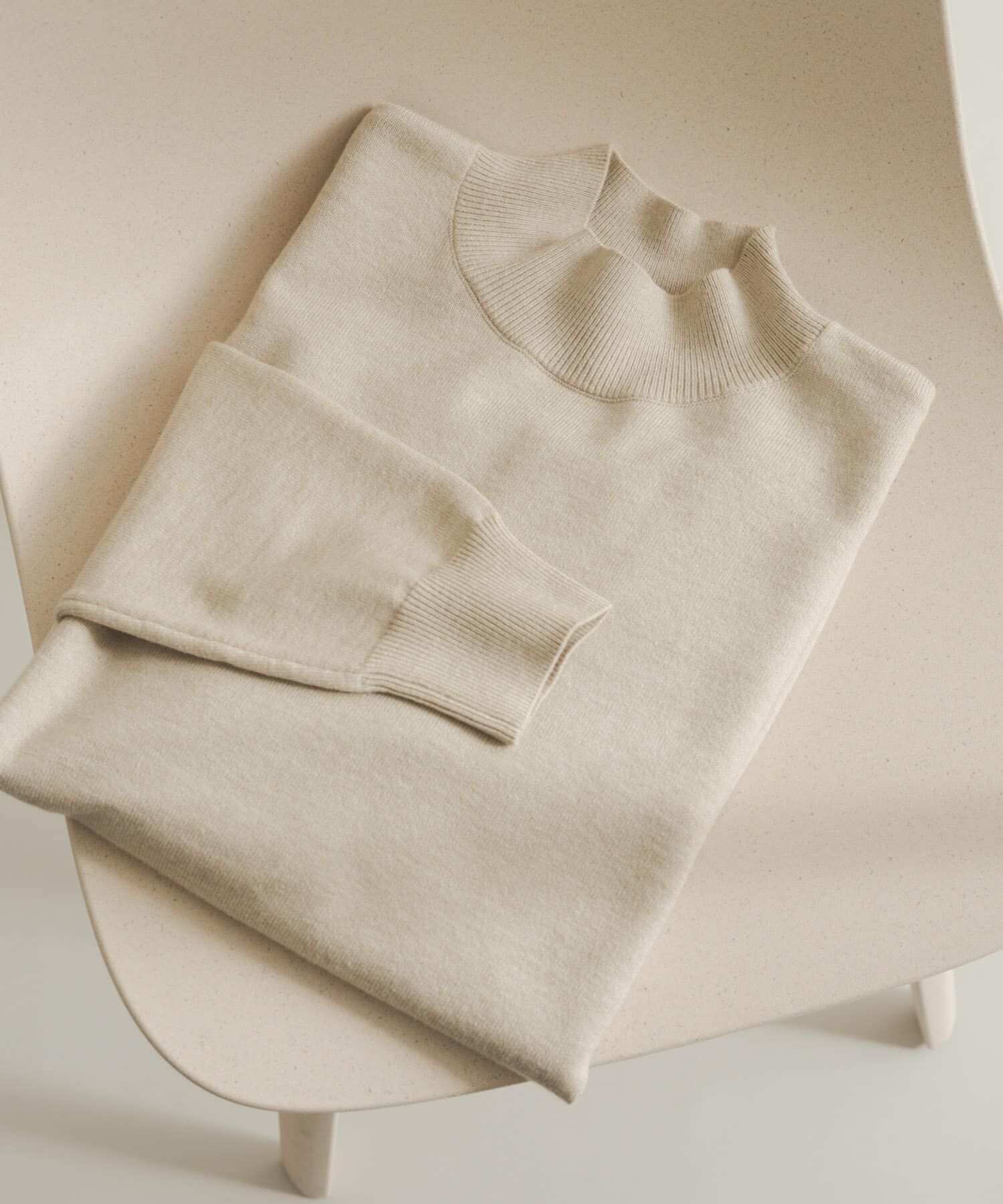 SENSE OF PLACE by URBAN RESEARCH「『一部WEB限定カラー』『洗濯可/毛玉防止』ストレッチモックネックニット」|ニット・セーター|