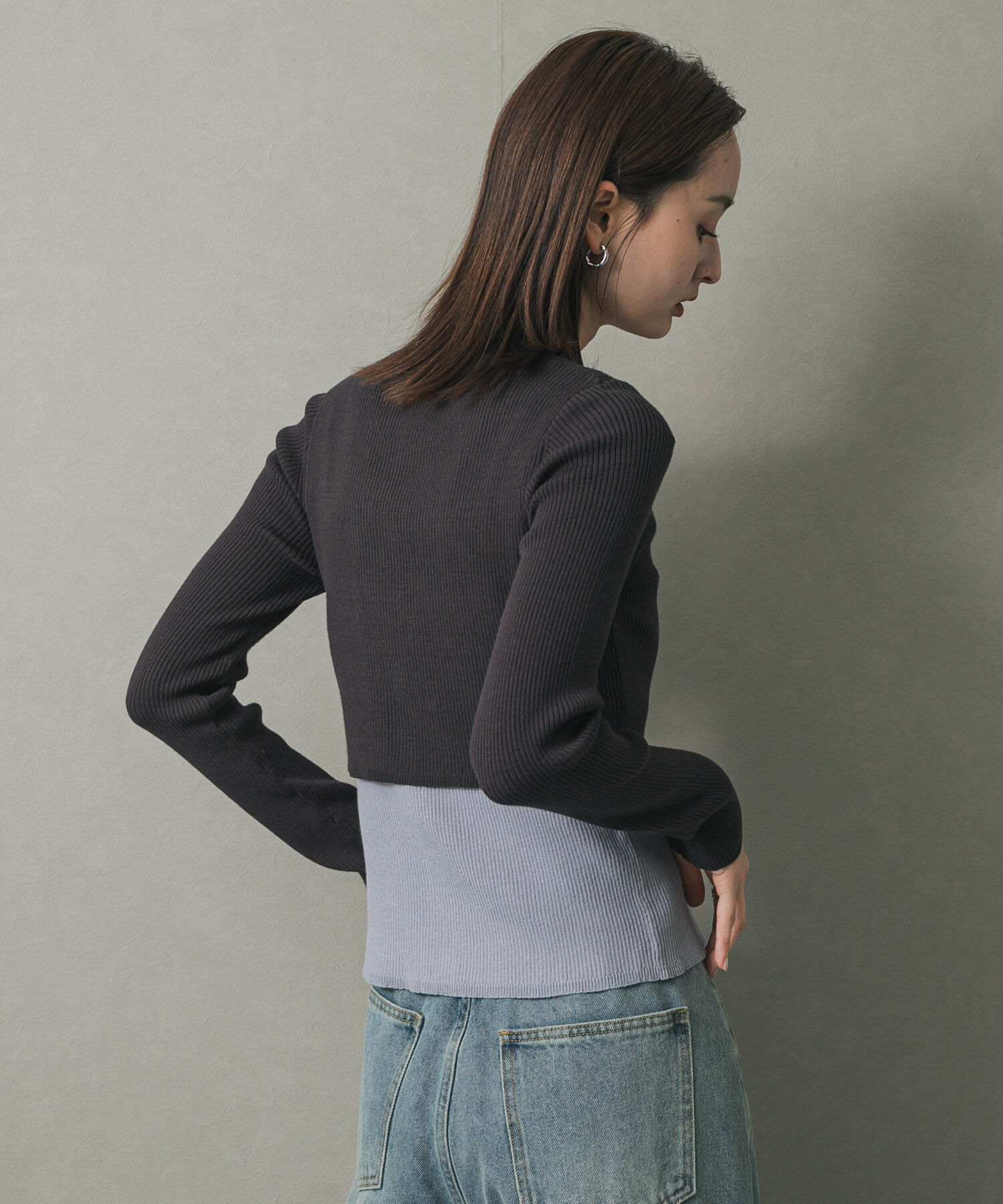 SENSE OF PLACE by URBAN RESEARCH「ダブルレイヤードカーディガン」|カーディガン|