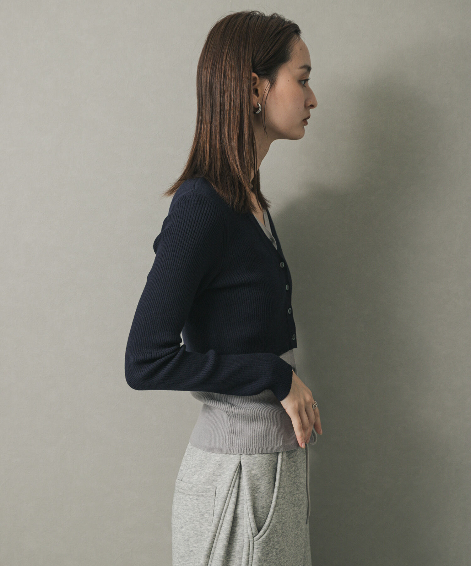 SENSE OF PLACE by URBAN RESEARCH「ダブルレイヤードカーディガン」|カーディガン|