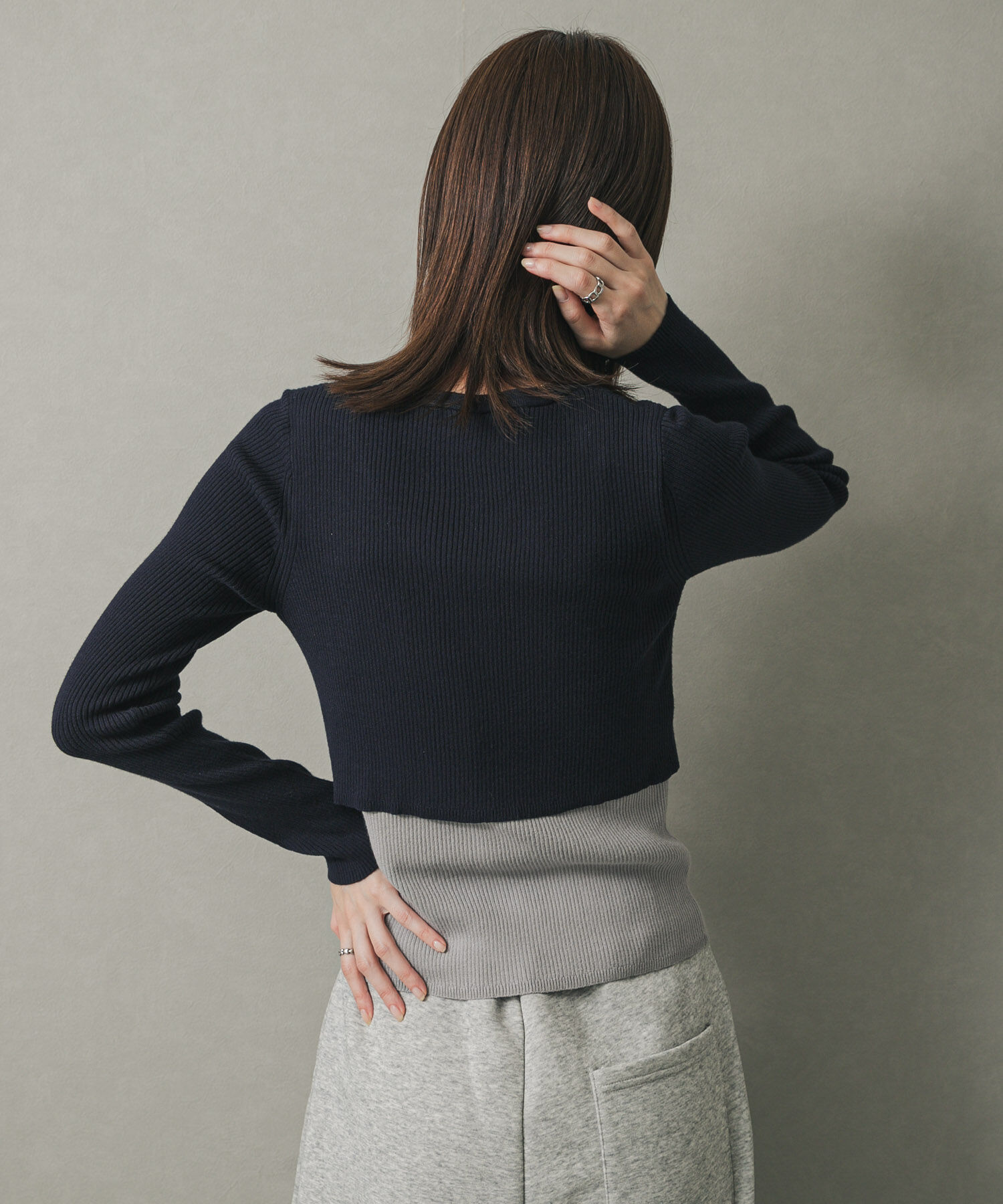 SENSE OF PLACE by URBAN RESEARCH「ダブルレイヤードカーディガン」|カーディガン|