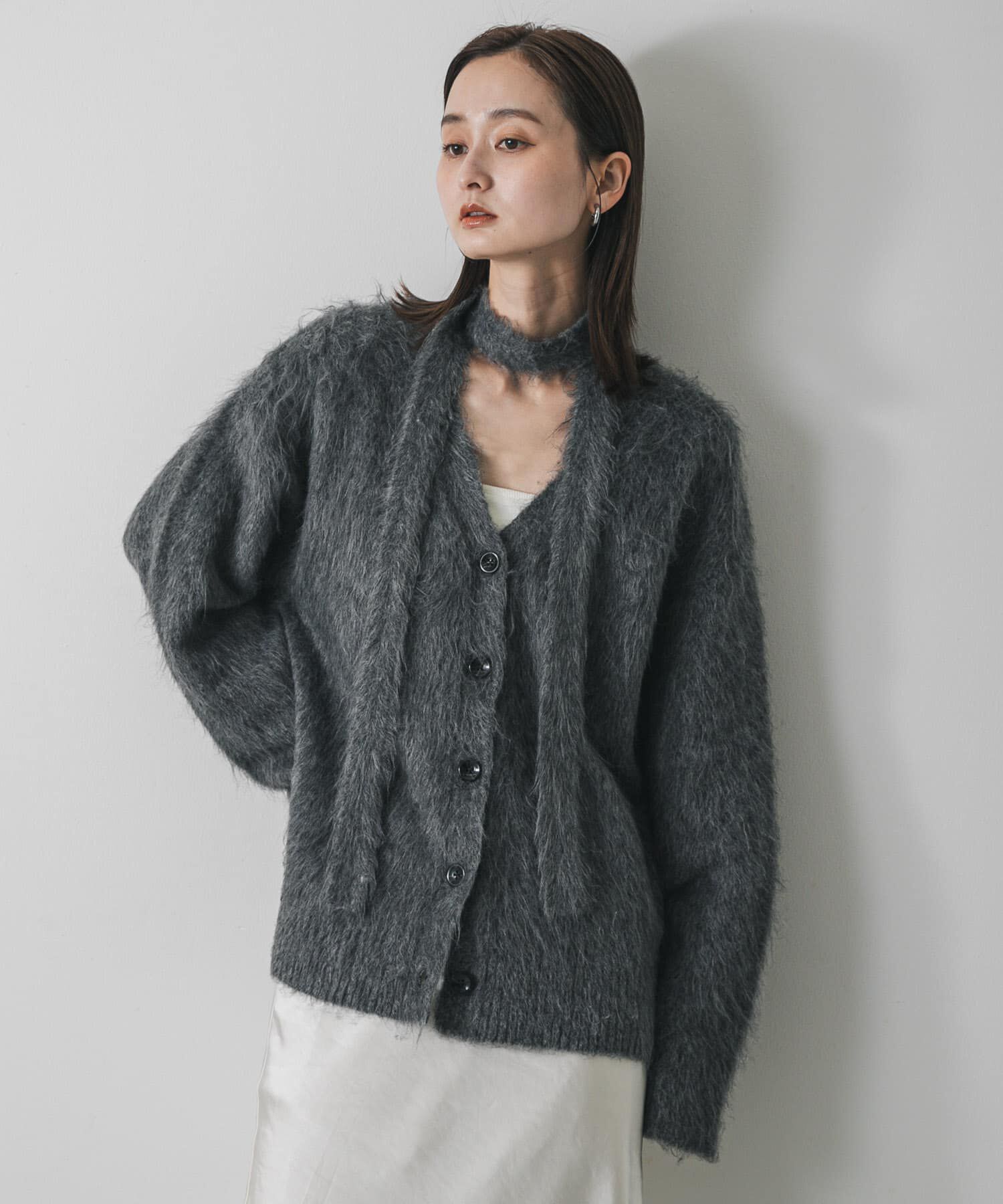 SENSE OF PLACE by URBAN RESEARCH「タイツキシャギーカーディガン」|カーディガン|