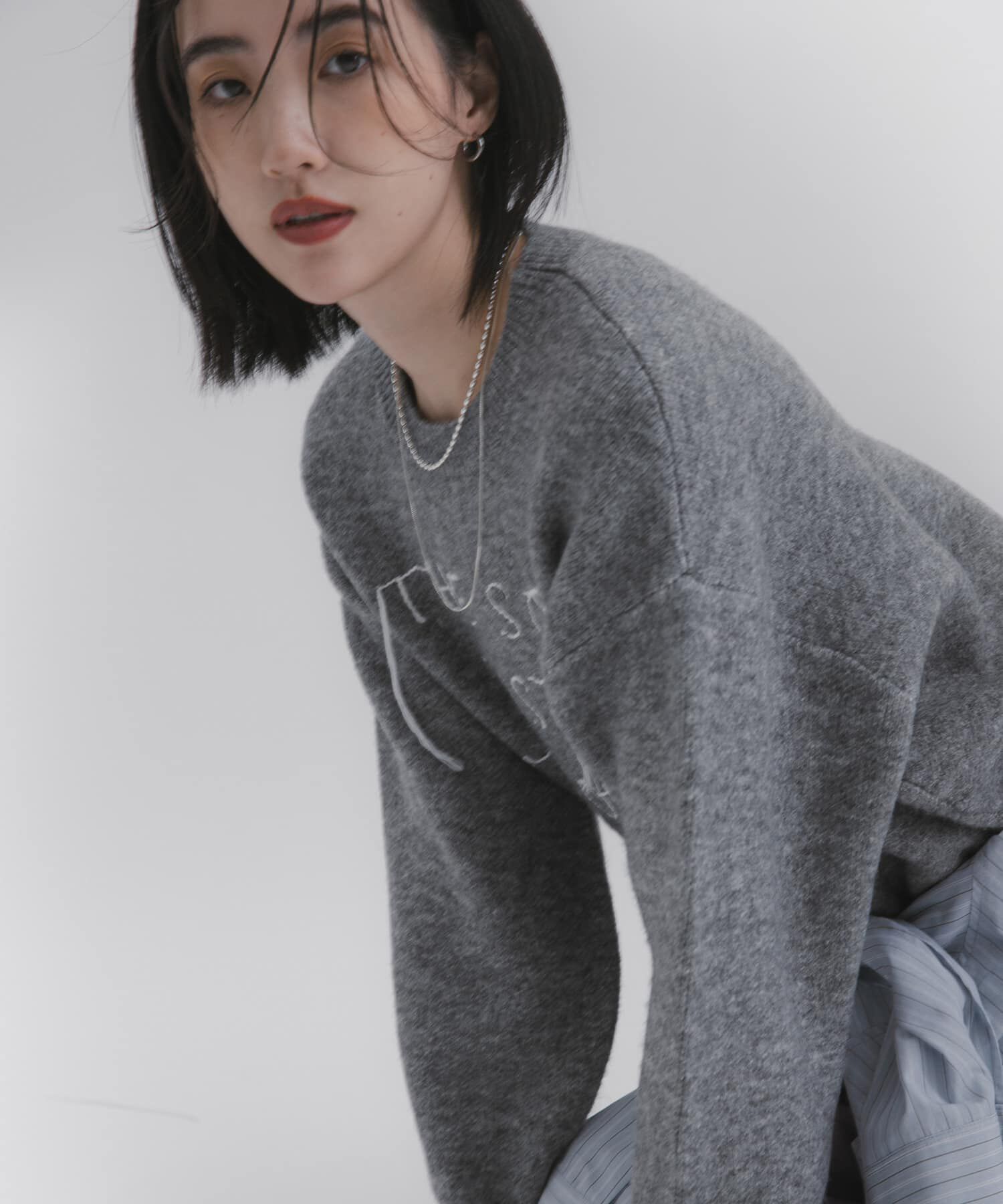 SENSE OF PLACE by URBAN RESEARCH「ロゴシシュウバイカラーリブニット」|ニット・セーター|