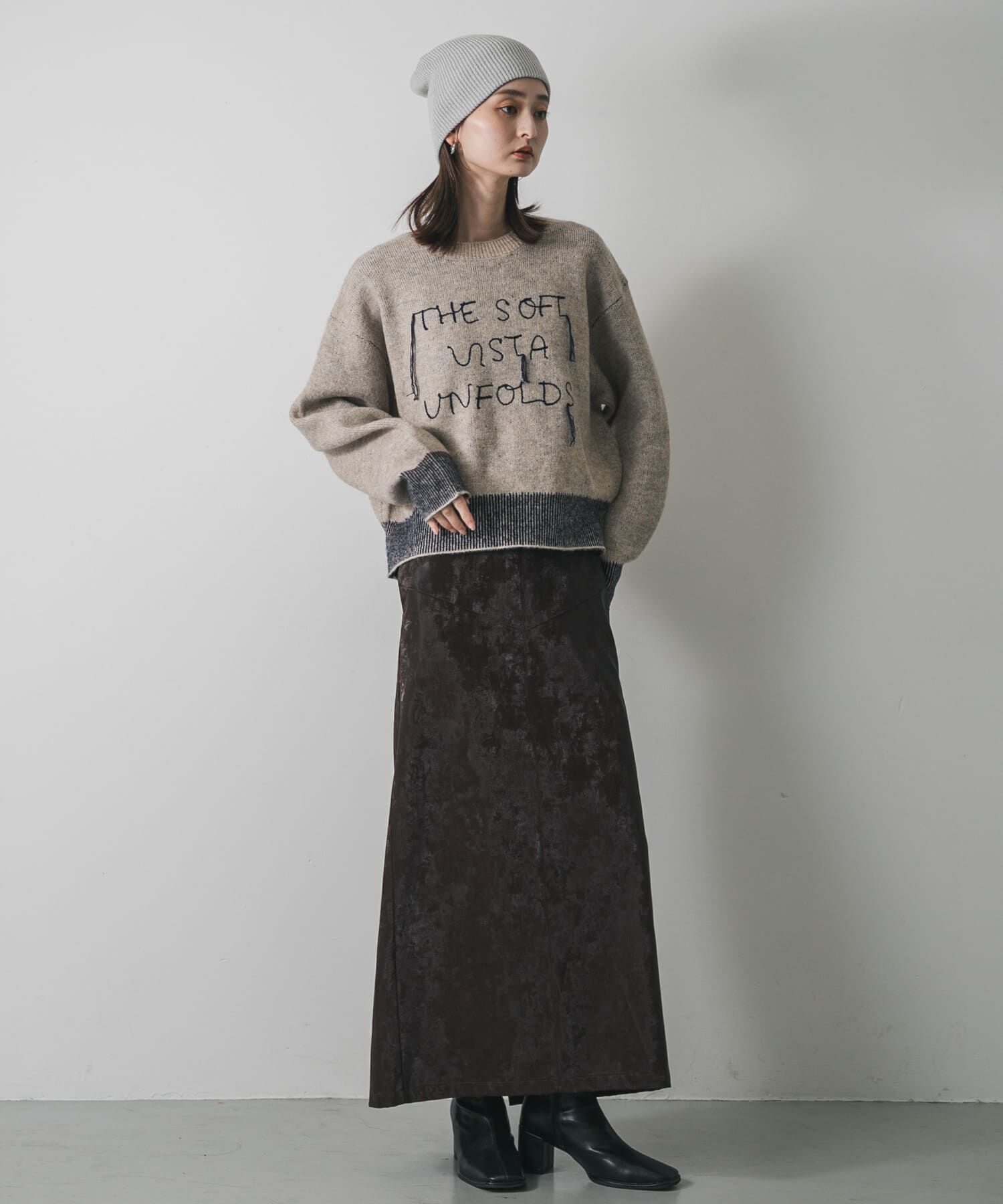 SENSE OF PLACE by URBAN RESEARCH「ロゴシシュウバイカラーリブニット」|ニット・セーター|