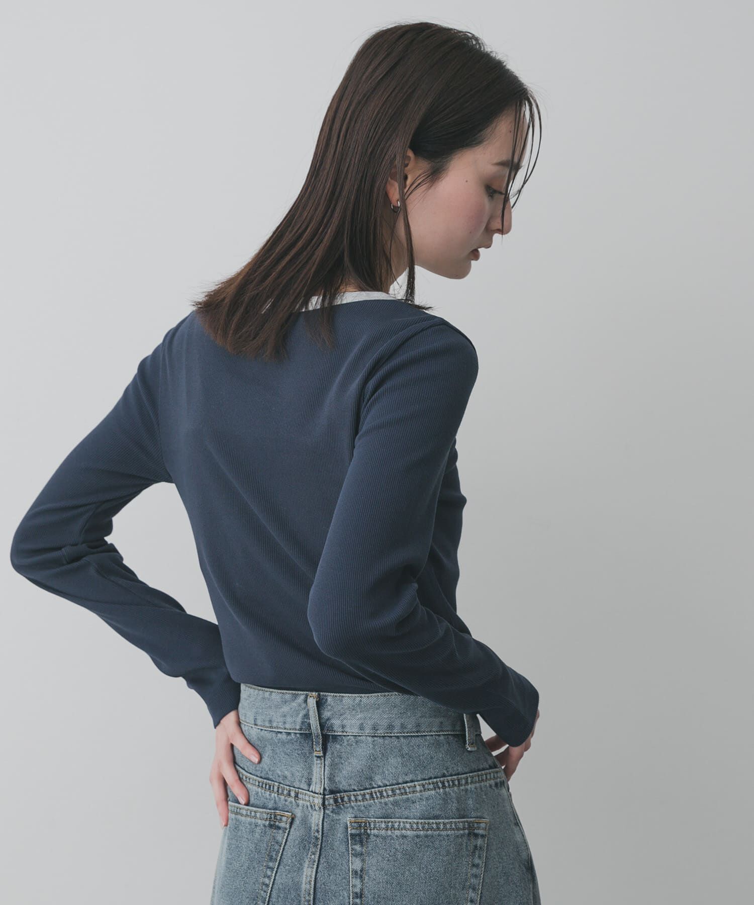 SENSE OF PLACE by URBAN RESEARCH「ラウンドネックリブTシャツ」|Tシャツ・カットソー|