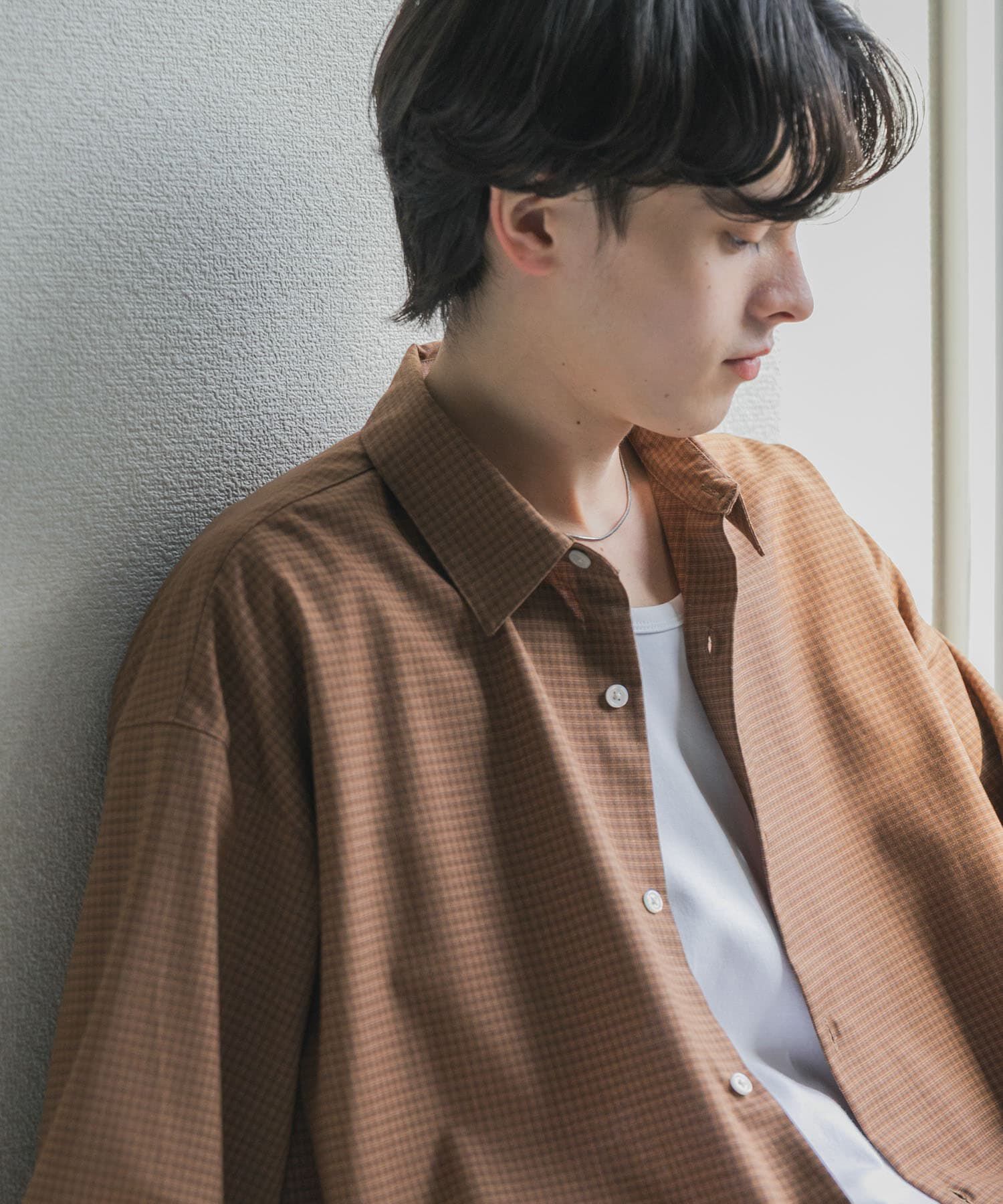 SENSE OF PLACE by URBAN RESEARCH「マイクロチェックレギュラーカラーシャツ」|シャツ・ブラウス|