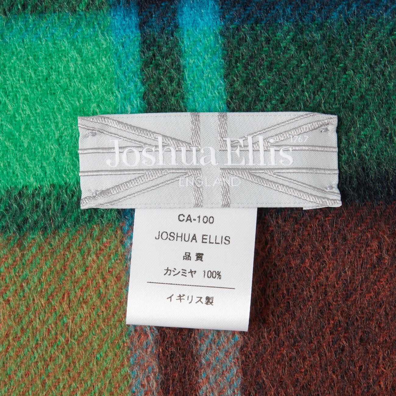  「Joshua Ellis CASHMERE CHECK MUFFLER」|マフラー|