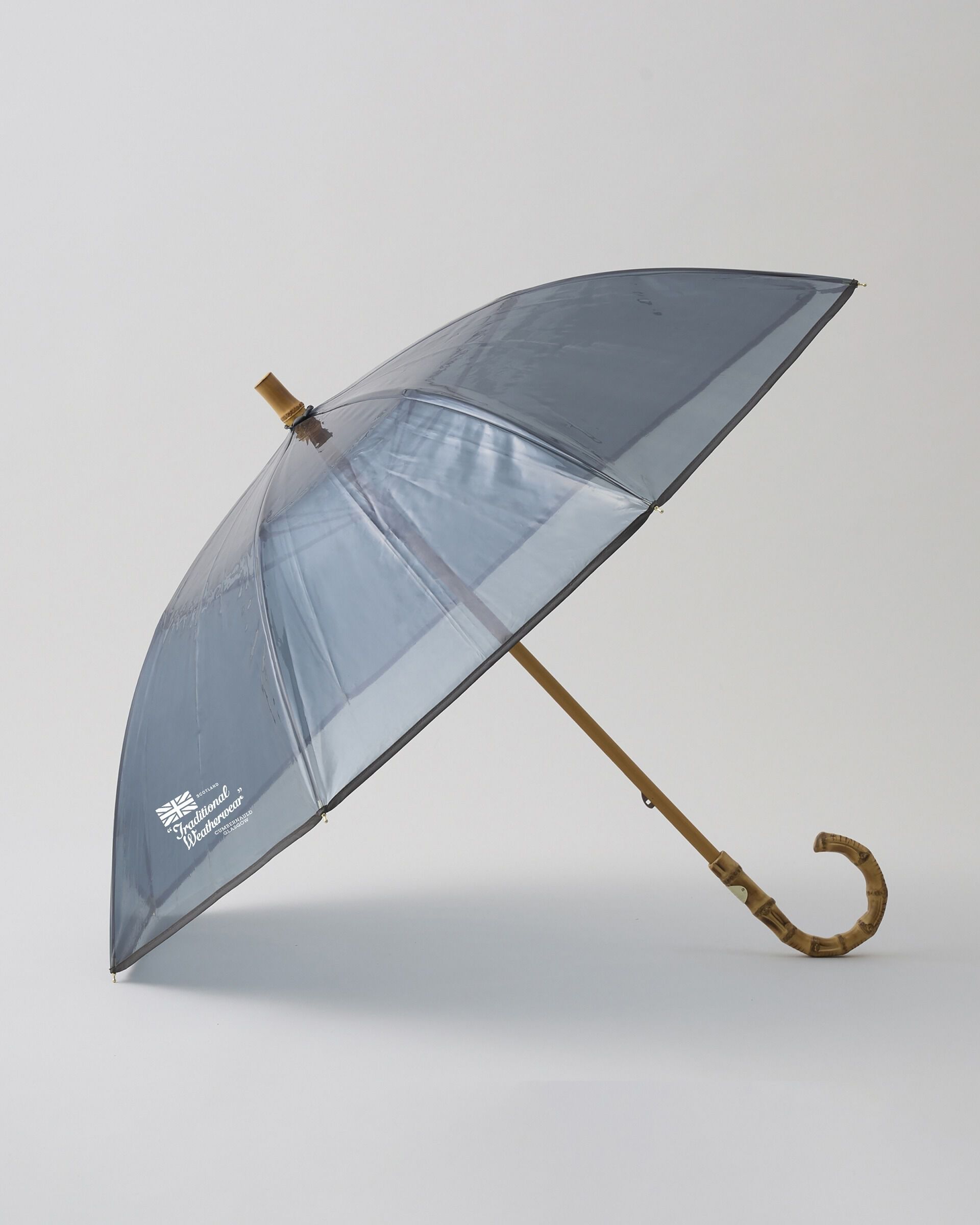 Traditional Weatherwear「CLEAR UMBRELLA BAMBOO LITE」|傘|ﾌﾞﾙｰｸﾞﾚｰ