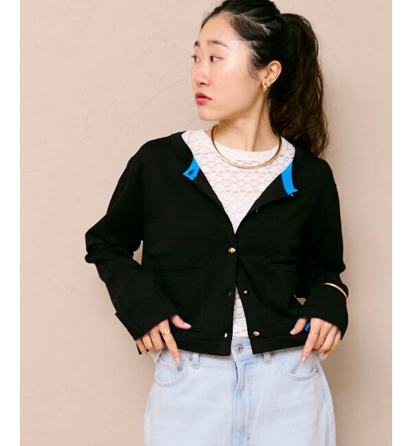  「《WEB限定アイテム》ストレッチレースハーフスリーブプルオーバー」|Tシャツ・カットソー|