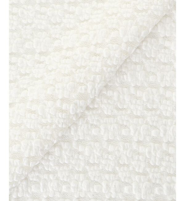  「《WEB限定アイテム》ストレッチレースハーフスリーブプルオーバー」|Tシャツ・カットソー|