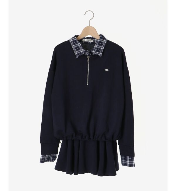  「レイヤード風スウェットセットアップ」|ワンピース|