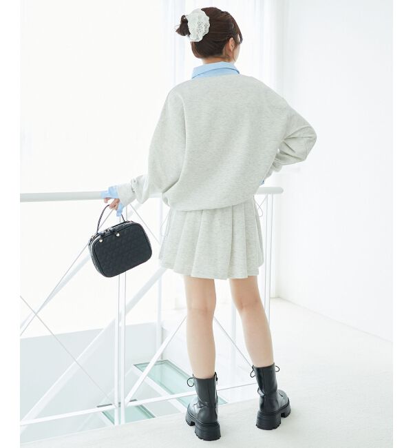  「レイヤード風スウェットセットアップ」|ワンピース|