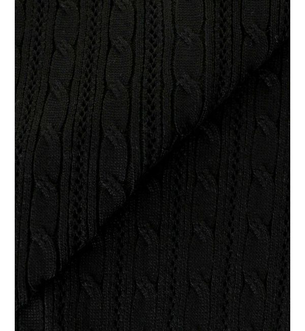  「バイカラーケーブルニットカーデ」|カーディガン|