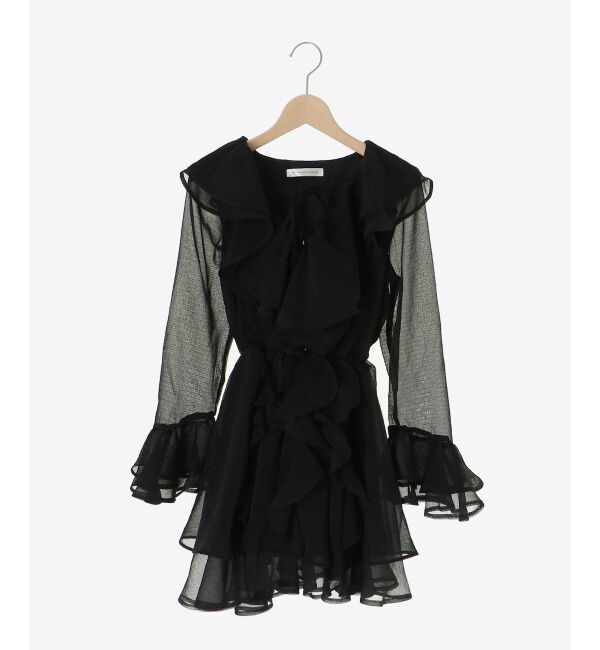  「エアリーラッフルフリルミニワンピース」|ワンピース|