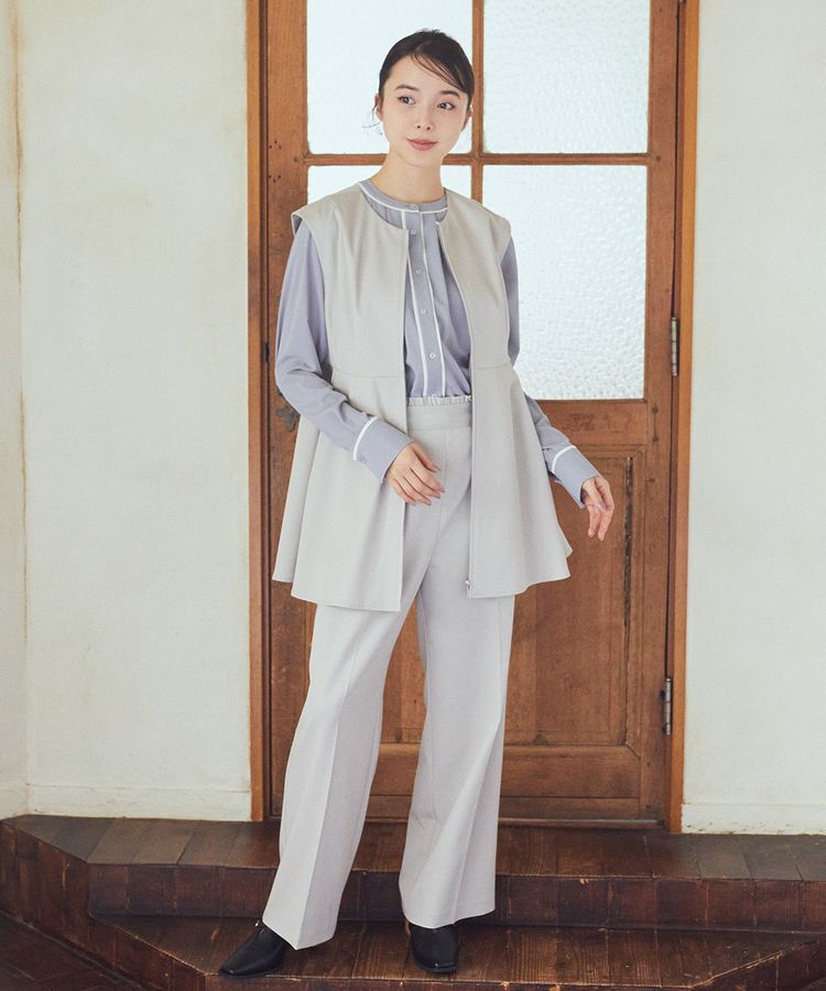 earth music&ecology「ペプラムジップジレ」|ベスト・ジレ|