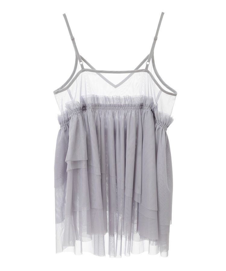 earth music&ecology「チュールティアードチュニック」|チュニック|