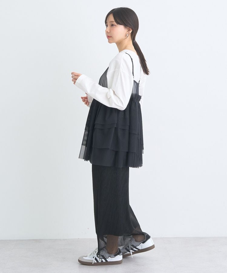 earth music&ecology「チュールティアードチュニック」|チュニック|