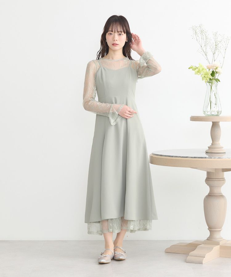 earth music&ecology「SET2点レースワンピース＋キャミワンピース」|ワンピース|