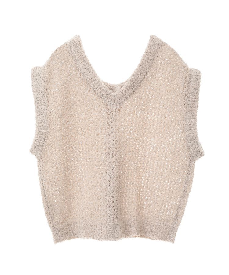 earth music&ecology「ファンシーヤーンベスト」|ベスト・ジレ|