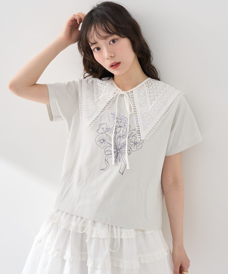 earth music&ecology「セーラーカラーレース付け襟」|その他|