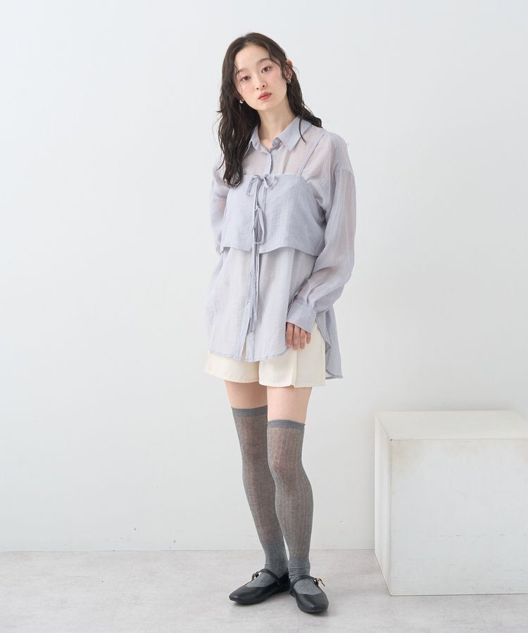 earth music&ecology「SET2点シャツ＋ビスチェ」|シャツ・ブラウス|