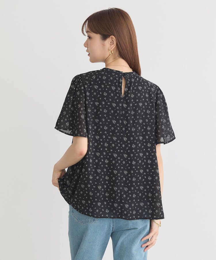 earth music&ecology「マジョリカプリーツ半袖ブラウス」|シャツ・ブラウス|