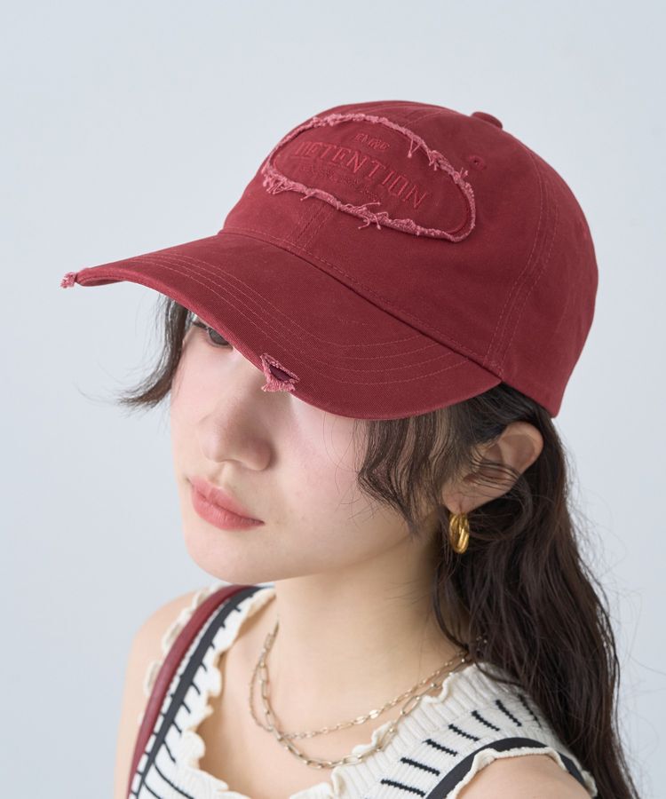 earth music&ecology「ダメージロゴキャップ」|その他|