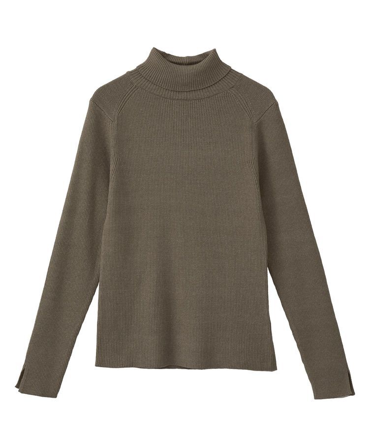 earth music&ecology「レンチング(TM)エコヴェロ(TM)(リブタートル)」|ニット・セーター|