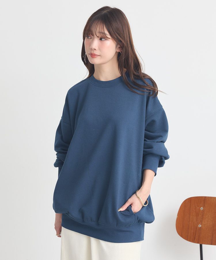 earth music&ecology「サイドリブロゴスウェット」|スウェット・ジャージ|