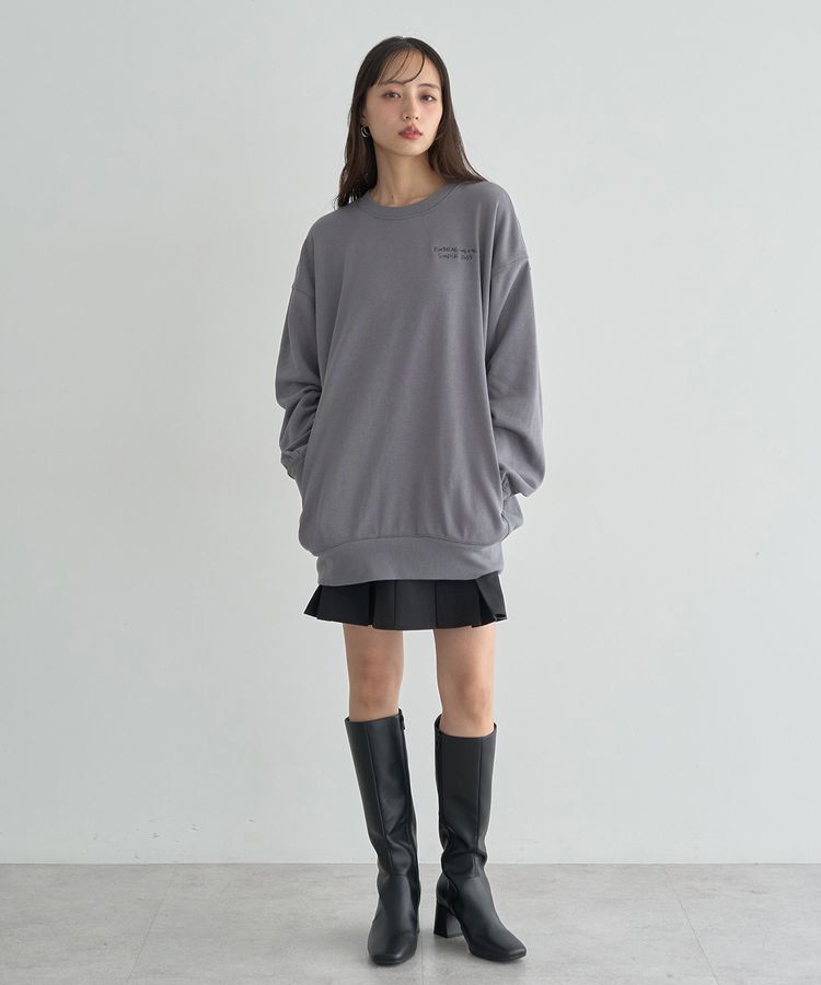 earth music&ecology「サイドリブロゴスウェット」|スウェット・ジャージ|