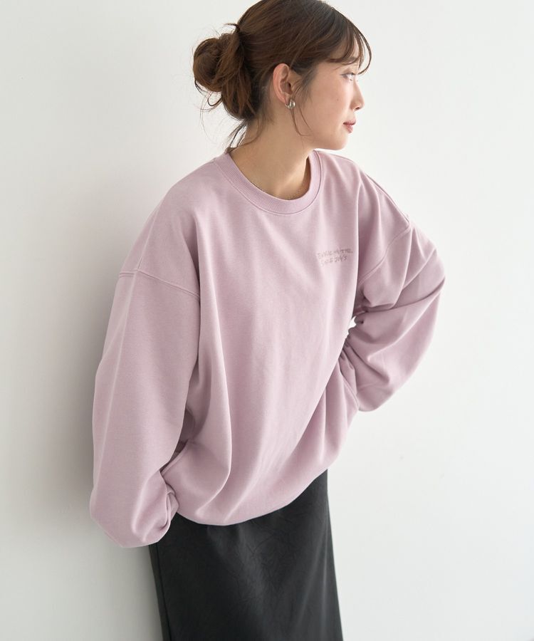 earth music&ecology「サイドリブロゴスウェット」|スウェット・ジャージ|